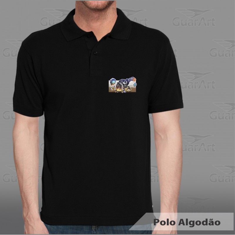 Produto Camiseta Polo 50% Algodão / 50% Poliéster Masculina Exclusiva  Personalizada - GuarArt