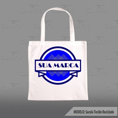 Sacola Ecológica Branca Exclusiva Personalizada