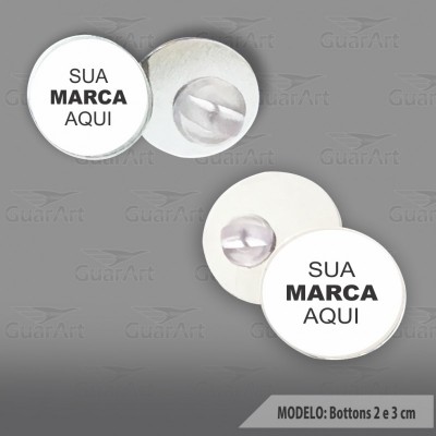 Bottons com Ventosa Exclusivo Personalizado