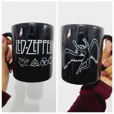 Caneca Cerâmica Preta 325 ml Exclusiva Personalizada