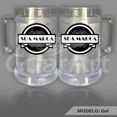 Caneca Acrílico Gel 350 ml Exclusiva Personalizada