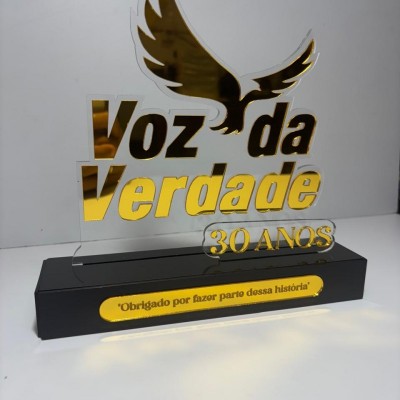 Placa de Homenagem - Exclusivo Personalizado