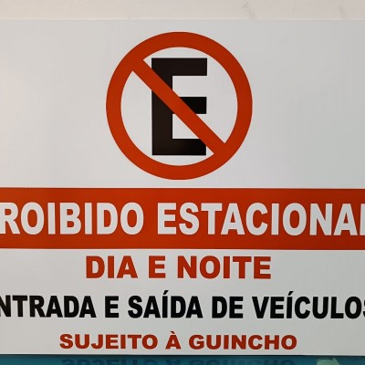 Placa de Sinalização - Exclusivo Personalizado 