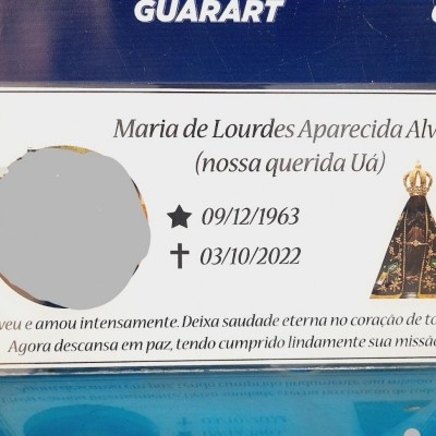 Placa de Túmulo - Exclusivo Personalizado