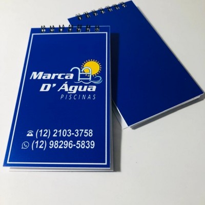 Bloco de Anotações Exclusivo Personalizado 7,5X13 cm