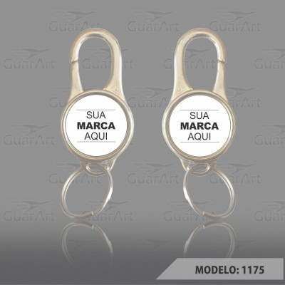 Chaveiro 2 faces Exclusivo Personalizado modelo 1175